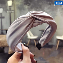 Load image into Gallery viewer, Solid Color Cloth Cross Hairband