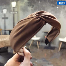 Load image into Gallery viewer, Solid Color Cloth Cross Hairband
