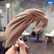 Load image into Gallery viewer, Solid Color Cloth Cross Hairband