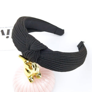 Solid Color Headband Knot