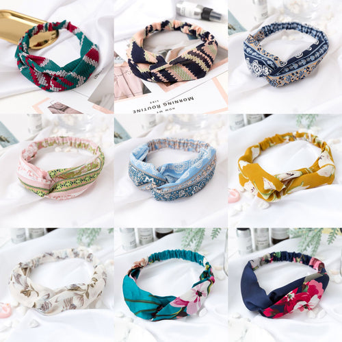 Elastic cross sports hair band ladies