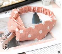 Load image into Gallery viewer, Elastic cross sports hair band ladies