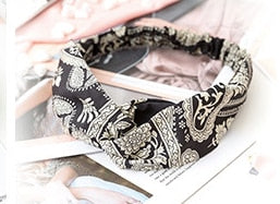 Elastic cross sports hair band ladies