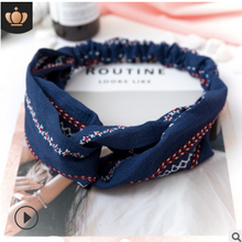 Load image into Gallery viewer, Elastic cross sports hair band ladies