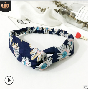 Elastic cross sports hair band ladies