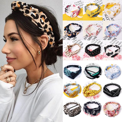 Women Headband Vintage Cross