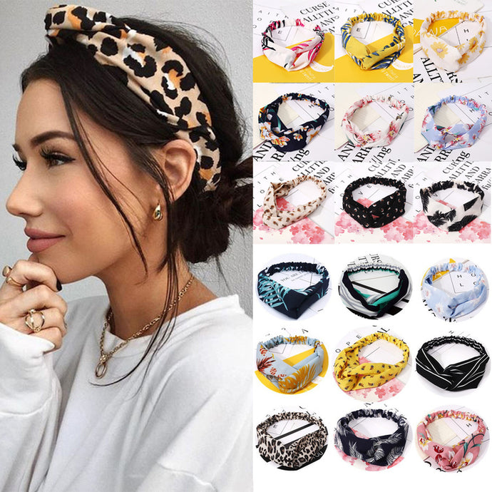 Women Headband Vintage Cross