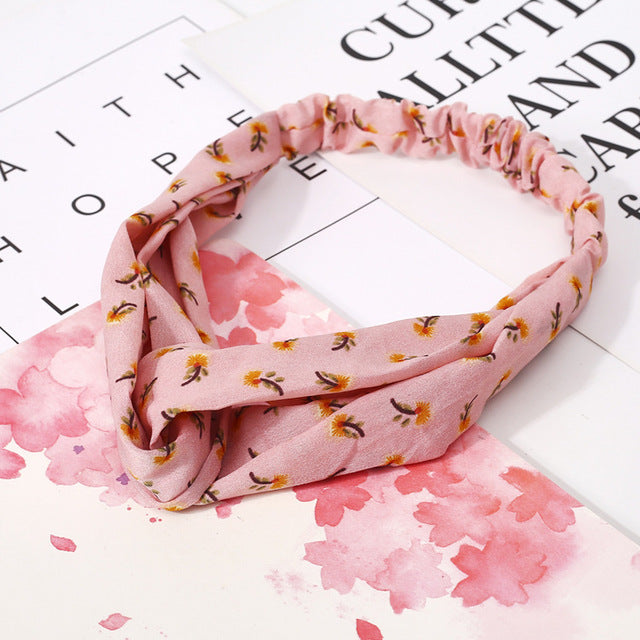 Women Headband Vintage Cross
