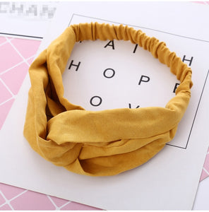 Women Headband Vintage Cross