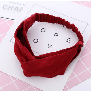 Women Headband Vintage Cross
