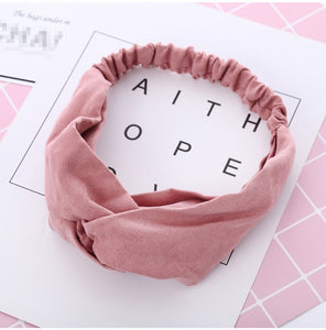 Women Headband Vintage Cross