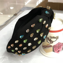 Load image into Gallery viewer, Knot Hairband Rhinestone Handmade