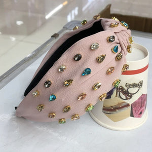 Knot Hairband Rhinestone Handmade