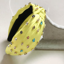 Load image into Gallery viewer, Knot Hairband Rhinestone Handmade